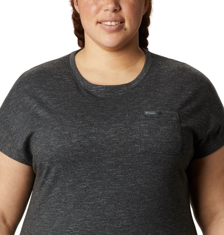 Women's Columbia Cades Cape T Shirts Black | Plus Size CA-Y51L0